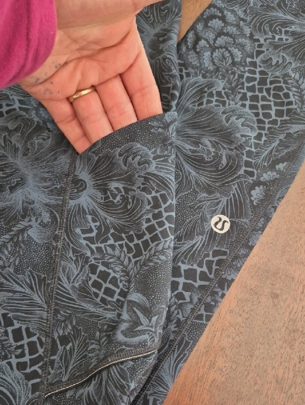 lululemon athletica Black Patterned Jeggings